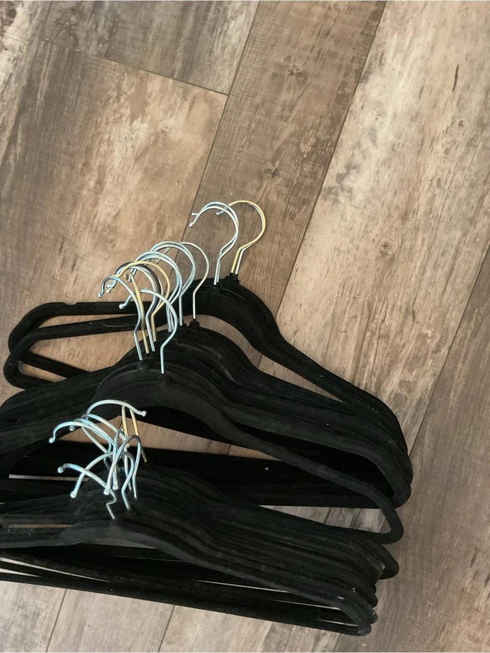 Non-Brand Black Velvet Slimline Clothes Hangers - Set of 25
